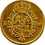 Spain 1/2 Escudo Carlos IV 1793 MF KM# 433 M MF. coin reverse