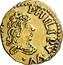 Spain 1/2 Escudo Felipe V ND (1701- 1746) KM# 40 PHILIPV VV ARM coin obverse