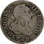 Spain 1/2 Real Carlos III 1788 M KM# 410.1 CAROLUS III DEI GRATIA 1780 coin obverse