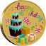 Australia 1 Dollar Happy Birthday 2021 P Postal cover HAPPY BIRTHDAY P coin reverse