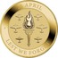 Australia 1 Dollar Lest We Forget - RAAF 100 Years 2021 P P 25 APRIL LEST WE FORGET coin reverse