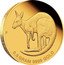 Australia 2 Dollars Mini Roo 2021 P 0.5 GRAM 9999 GOLD P coin reverse