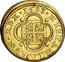Spain 2 Escudos Charles II 1683 Aqueduct BR KM# 201 HISPANIARVM REX 1683 coin reverse