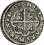 Spain 2 Reales Felipe V Valencia 1708 F KM# 272 HISPANIARUM REX 1708 coin reverse