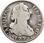 Spain 2 Reales Charles III 1775 PJ KM# 412.1 CAROLUS III DEI G 1775 coin obverse