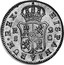 Spain 2 Reales Carlos III 1788 C KM# 412.2 HISPANIARUM REX R 2 S C coin reverse
