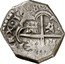 Spain 2 Reales (Philip IV) KM# 29.5 HISPANIARUM REX 1628 coin reverse