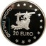 Finland 20 Euro Ingeborg Tott 1997 Proof X# 8 20 EURO FINLAND SUOMI coin obverse