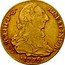 Spain 4 Escudos Sevilla 1775 S CF KM# 418.2 CAROL III D G HISP ET IND R 1775 coin obverse