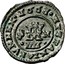 Spain 4 Maravedis Philip IV 1663 N KM# 158 HISPANIARVM REX 1663 IIII N coin reverse