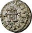 Spain 4 Maravedis (Philip IV) KM# 8.2 HISPANIARUM REX 1661 IIII MD A coin reverse