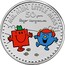 UK 5 Pounds 50th Anniversary of Mr. Men Little Miss. Colored 2021 Brilliant Uncirculated (BU) MR. MEN LITTLE MISS 50 YEARS ROGER HARGREAVES coin reverse