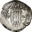Spain 5 Reales lozenge 1641 KM# 74 V R PRINCIPAT CATALONA coin obverse