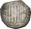 Spain 5 Reales Girona 1641 KM# 64 V R PRINCIPATVS CATALONIAE coin obverse