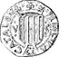 Spain 5 Sous Louis XIII 1641 KM# 38 V S PRINCIPAT9 CATALO coin obverse
