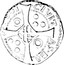 Spain 5 Sous Barcelona 1641 KM# 49 CIVITAS BARCINO 1641 coin reverse