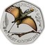 UK 50 Pence Dimorphodon. Coloured 2021 DIMORPHODON MARY ANNING 1828 coin reverse