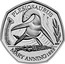 UK 50 Pence Plesiosaurus 2021 PLESIOSAURUS MARY ANNING 1823 coin reverse