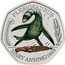 UK 50 Pence Plesiosaurus. Coloured 2021 PLESIOSAURUS MARY ANNING 1823 coin reverse