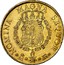 Spain 8 Escudos Fernando VI Madrid 1750 JB M. Durr and R. Michel Monnaies d'Or d'Espagne sale 11-99, XF realized $ 28,160 KM# 385 NOMINA MAGNA SEQUOR M JB coin reverse