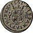 Spain 8 Maravedis Philip IV 1664 Y KM# 161.2 HISPANIARVM REX 1661 Y VIII coin reverse