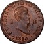 Spain 8 Maravedis Fernando VII Jubia 1815 KM# 461 FERDIN VII D G HISP REX J 8 1815 coin obverse