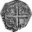 Spain 8 Reales Philip IV 1651 C CA KM# 39.2 HISPANIARVM REX coin reverse