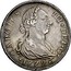 Spain 8 Reales Sevilla 1772 S CF KM# 414.2 CAROLUS III DEI G 1772 coin obverse