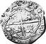 Spain 8 Reales (Philip IV) KM# 39.7 HISPANIARVM REX coin reverse