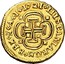 Spain Escudo Felipe V Madrid 1721 A KM# 312 HISPANIARUM REX M A I 1721 coin reverse