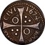 Spain Real (Croat) Charles II 1674 KM# 40 BARCINO CIVI 1674 coin reverse