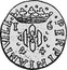 Spain Sol 1644 KM# 11 Spain Local Province Valencia Standart Coinage PERPINIANI VILE 1644 coin obverse