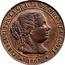 Spain 1/2 Centimo 1866 OM KM# 632.4 Second Decimal Coinage ISABEL II POR LA GRACIA DE DIOS Y LA CONST. 1866 coin obverse