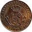 Spain 1/2 Centimo 1866 OM KM# 632.4 Second Decimal Coinage REINA DE LAS ESPAÑAS. MEDIO CENTIMO DE ESCUDO OM coin reverse