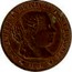 Spain 1/2 Centimo 1866 KM# 632.3 Second Decimal Coinage ISABEL II POR LA GRACIA DE DIOS Y LA CONST. 1866 coin obverse