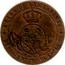 Spain 1/2 Centimo 1866 KM# 632.3 Second Decimal Coinage REINA DE LAS ESPAÑAS. MEDIO CENTIMO DE ESCUDO coin reverse