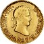 Spain 1/2 Escudo Ferdinand VII 1817 GJ KM# 492 FERDIN VII D G HISP R 1817 coin obverse