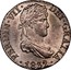 Spain 1/2 Real Sevilla 1832 JB KM# 482.3 FERDIN VII DEI GRATIA 1832 coin obverse