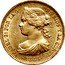 Spain 10 Escudos Isabel II 1868 (68) KM# 636.1 ISABEL 2A. POR LA G DE DIOS Y LA CONST 1868 coin obverse