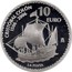 Spain 10 Euro Columbus - La Pinta 2006 (M) Proof KM# 1115 CRISTOBAL COLÓN 1506 - 2006 10 EURO M LA PINTA coin reverse