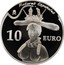 Spain 10 Euro Dali - Retrospective Bust of a Woman 2009 Proof KM# 1209 PINTORES ESPAÑOLES M 10 EURO coin reverse