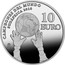 Spain 10 Euro FIFA World Cup 2010 Proof KM# 1176 CAMPEONES DEL MUNDO SUDÁFRICA 2010 10 EURO M coin reverse