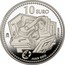 Spain 10 Euro Juan Gris 2012 Proof KM# 1255 10 EURO M MNCARS JUAN GRIS coin reverse