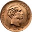 Spain 10 Pesetas Alfonso XII 1878 (78) EM-M KM# 677 ALFONSO XII POR LA G DE DIOS 1879 coin obverse