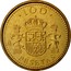 Spain 100 Pesetas Juan Carlos I 1998 (M) KM# 989 100 PLUS ULTRA M PESETAS coin reverse