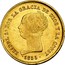 Spain 100 Reales Isabel II 1855 KM# 596.3 ISABEL 2A. POR LA G DE DIOS Y LA CONST 1855 coin obverse