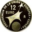Spain 12 Euro Spanish Presidency of the European Union Council 2002 Proof KM# 1049 PRECIDENCIA DE LA UNIÓN EUROPEA 12 EURO ESPAÑA 2002 M coin reverse