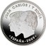 Spain 12 Euro 10 Years OF European Monetary Union 2009 Proof KM# 1212 JUAN CARLOS I Y SOFÍA ESPAÑA 2009 coin obverse