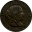 Spain 2-1/2 Centimos (Isabel II) KM# 634.4 ISABEL II POR LA GRACIA DE DIOS Y LA CONST 1868 coin obverse