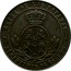 Spain 2-1/2 Centimos (Isabel II) KM# 634.4 REINA DE LAS ESPAÑAS. OM 2 1/2 CENTIMOS DE ESCUDO coin reverse